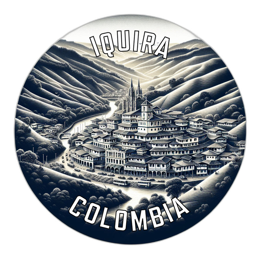 Iquira Colombia Souvenir Die Cut Flat Magnet Image 1