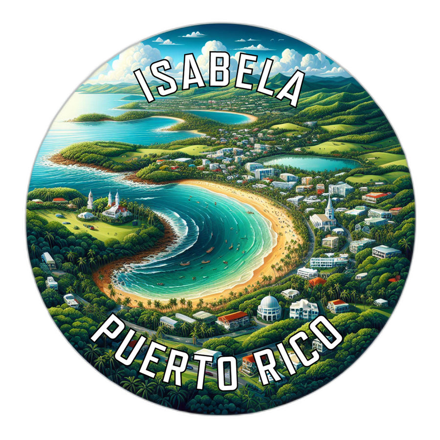 Isabela Puerto Rico Souvenir Die Cut Flat Magnet Image 1