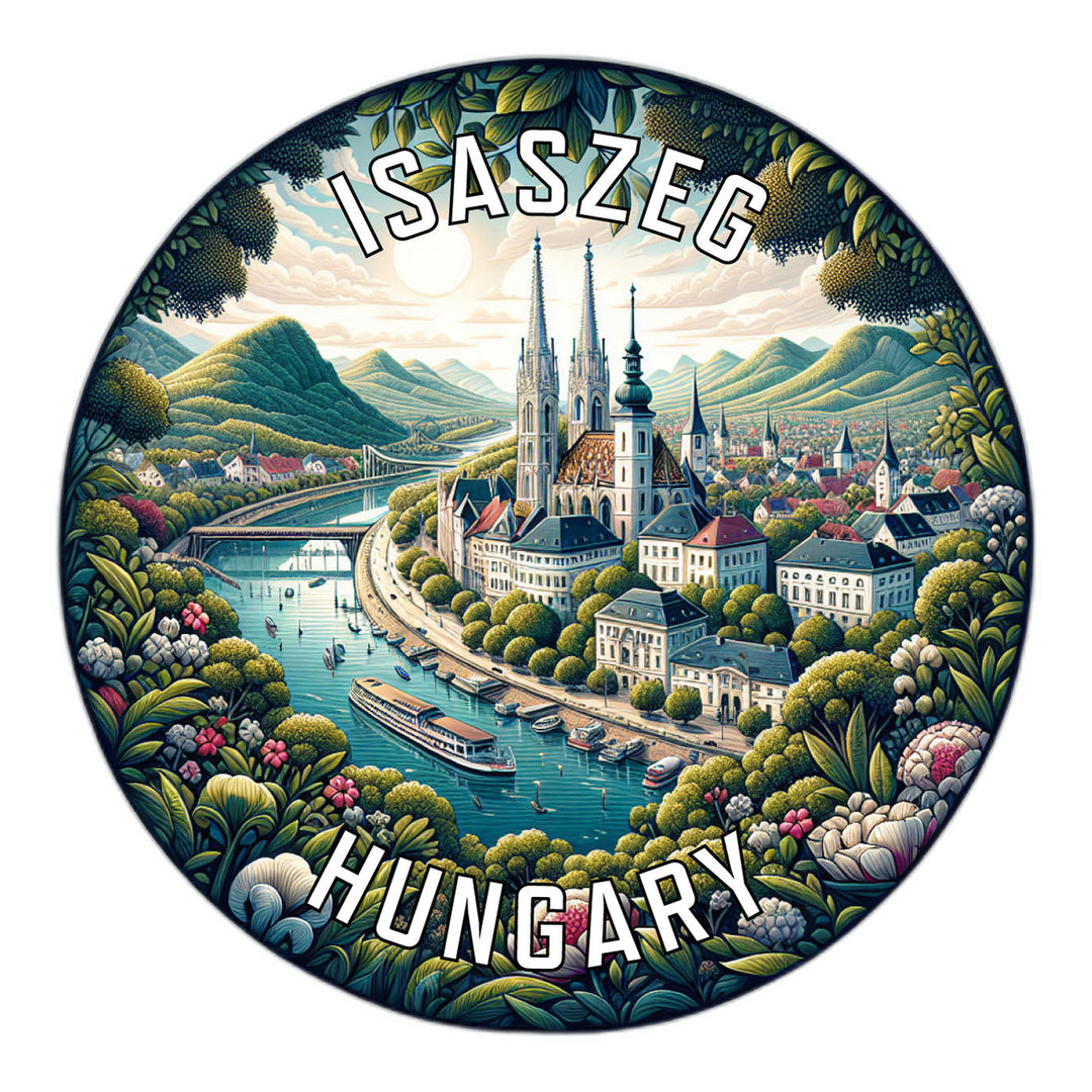 Isaszeg Hungary Souvenir Die Cut Flat Magnet Image 1