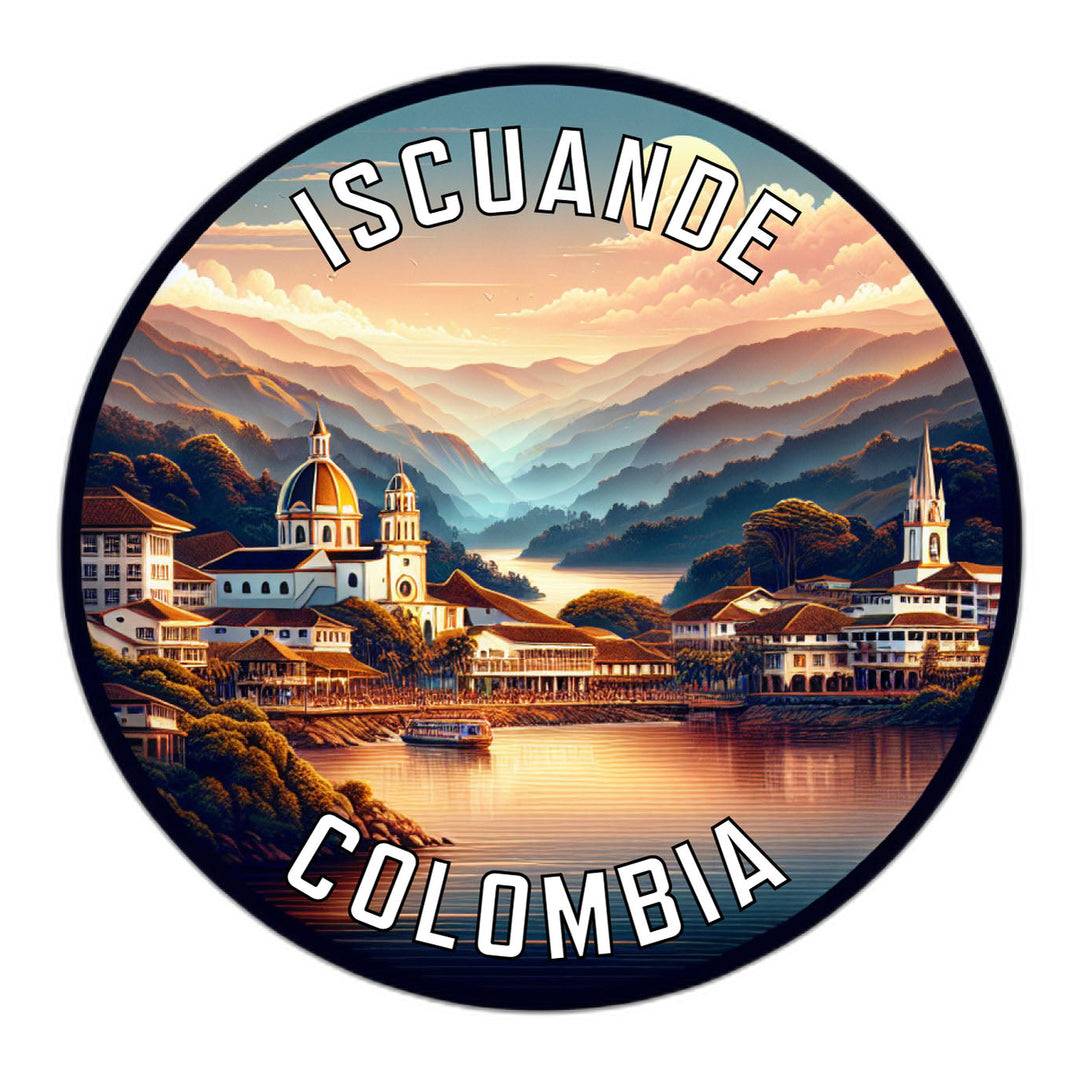 Iscuande Colombia Souvenir Die Cut Flat Magnet Image 1