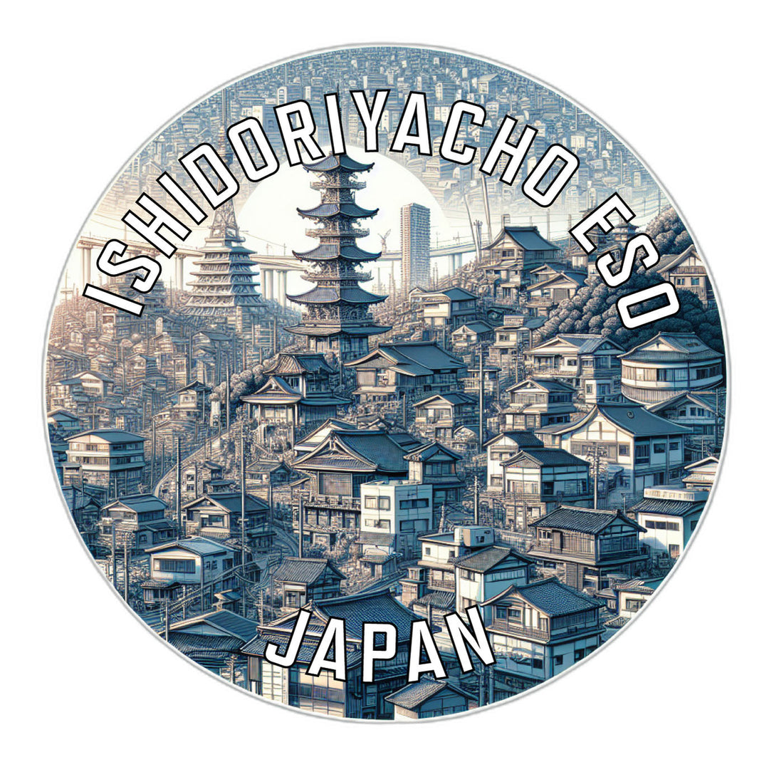 Ishidoriyacho eso Japan Souvenir Die Cut Flat Magnet Image 1