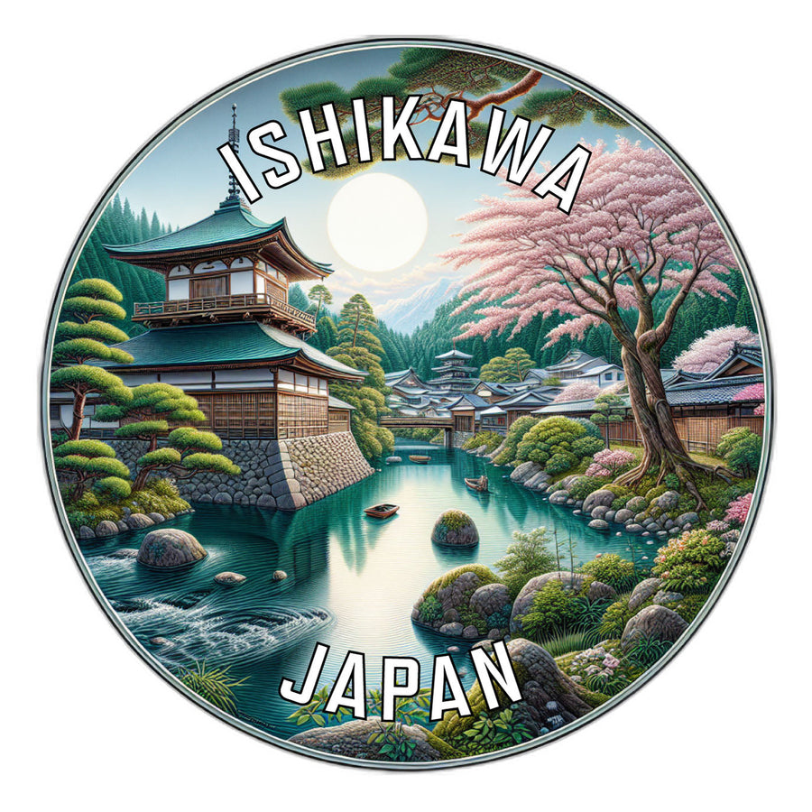 Ishikawa Japan Souvenir Die Cut Flat Magnet Image 1