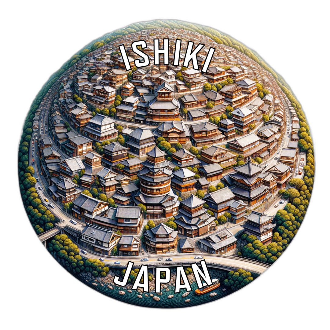 Ishiki Japan Souvenir Die Cut Flat Magnet Image 1