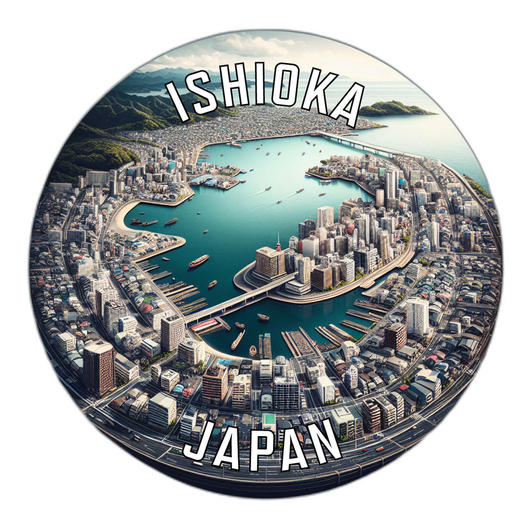 Ishioka Japan Souvenir Die Cut Flat Magnet Image 1