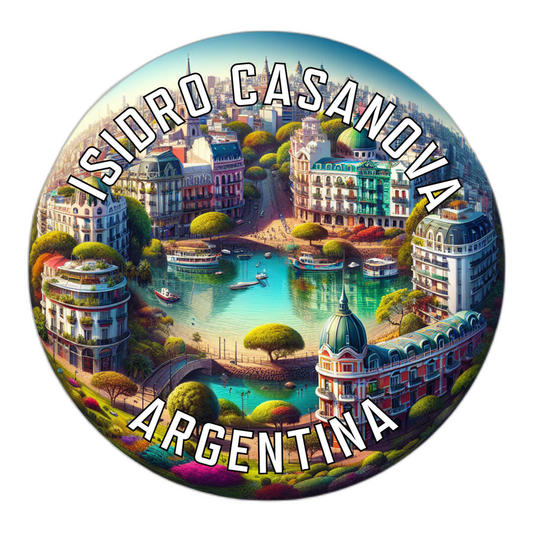 Isidro Casanova Argentina Souvenir Die Cut Flat Magnet Image 1