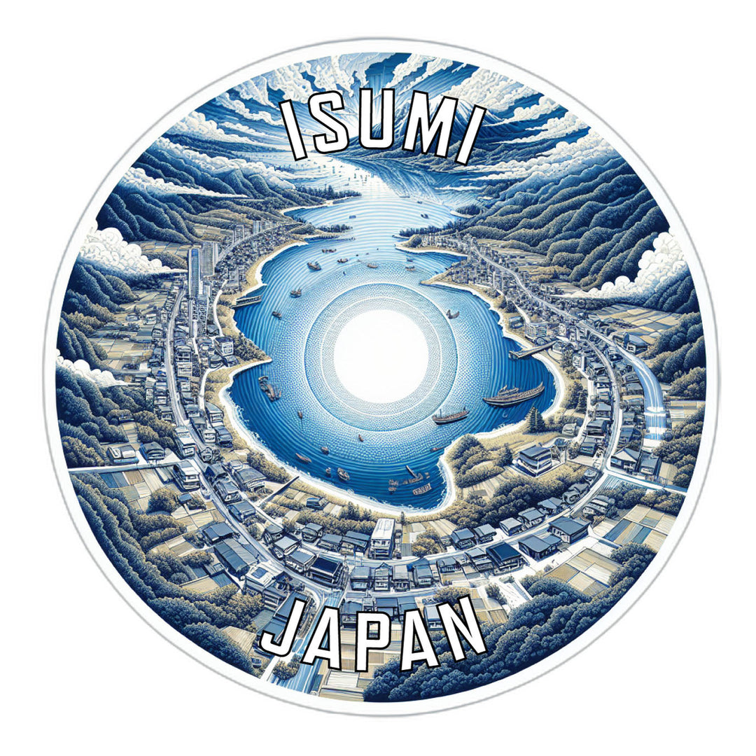 Isumi Japan Souvenir Die Cut Flat Magnet Image 1