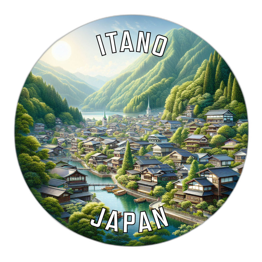 Itano Japan Souvenir Die Cut Flat Magnet Image 1