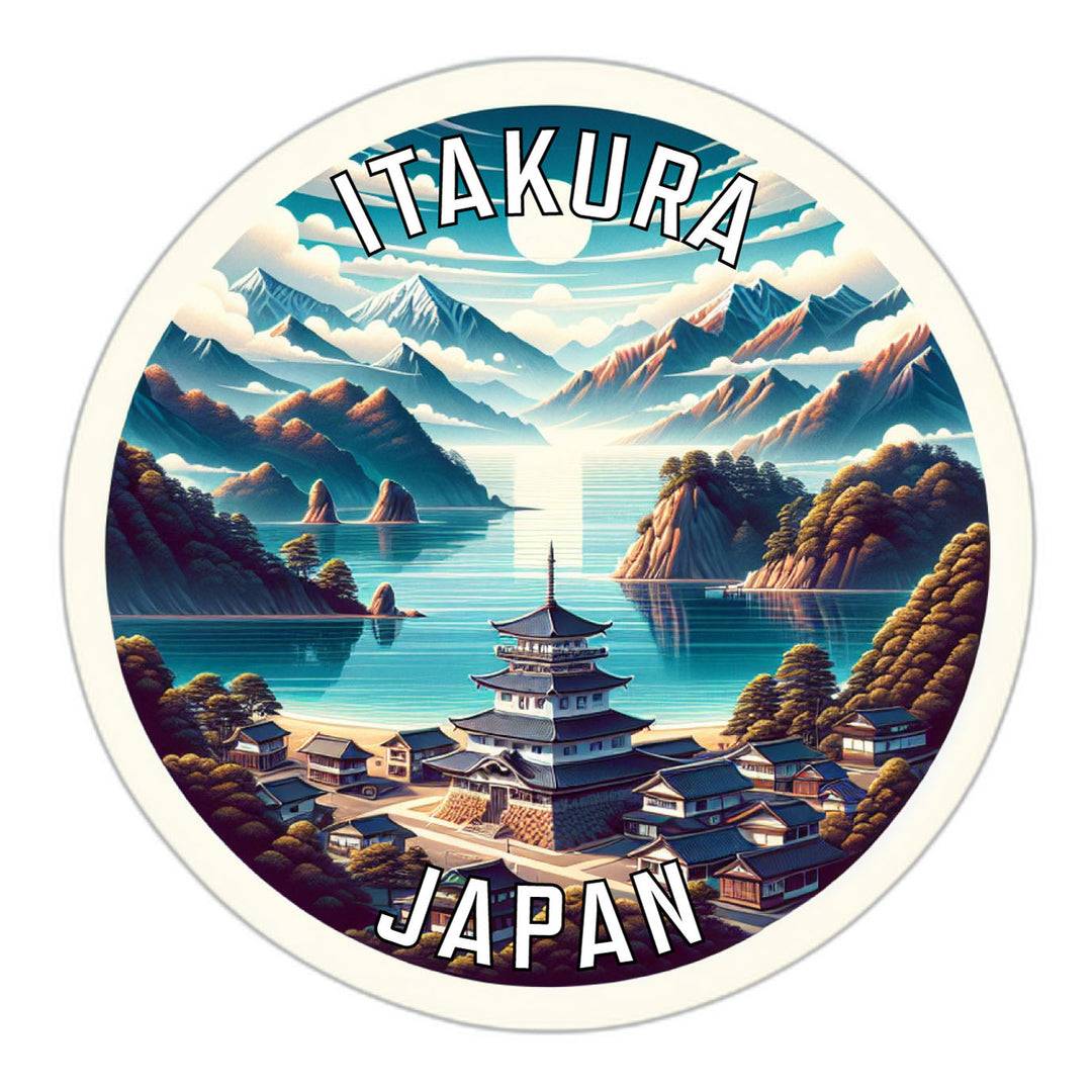 Itakura Japan Souvenir Die Cut Flat Magnet Image 1