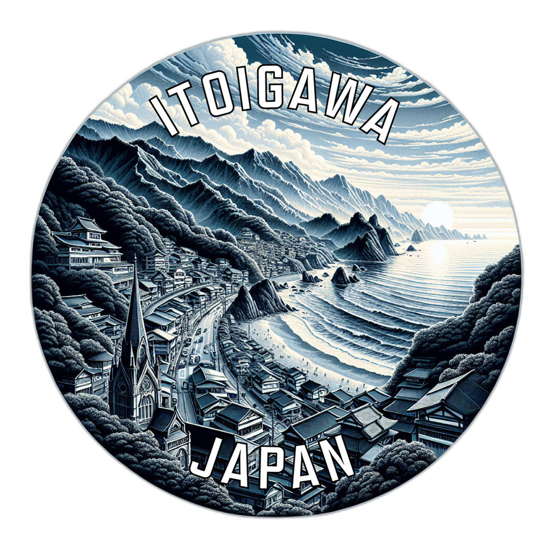 Itoigawa Japan Souvenir Die Cut Flat Magnet Image 1