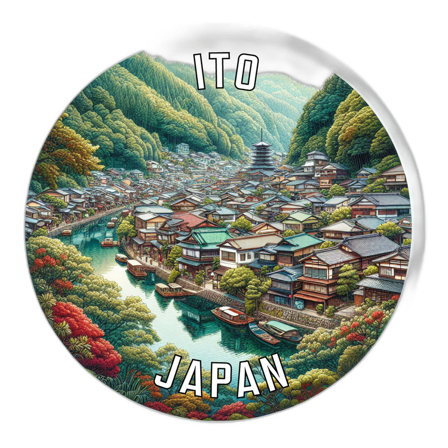 Ito Japan Souvenir Die Cut Flat Magnet Image 1