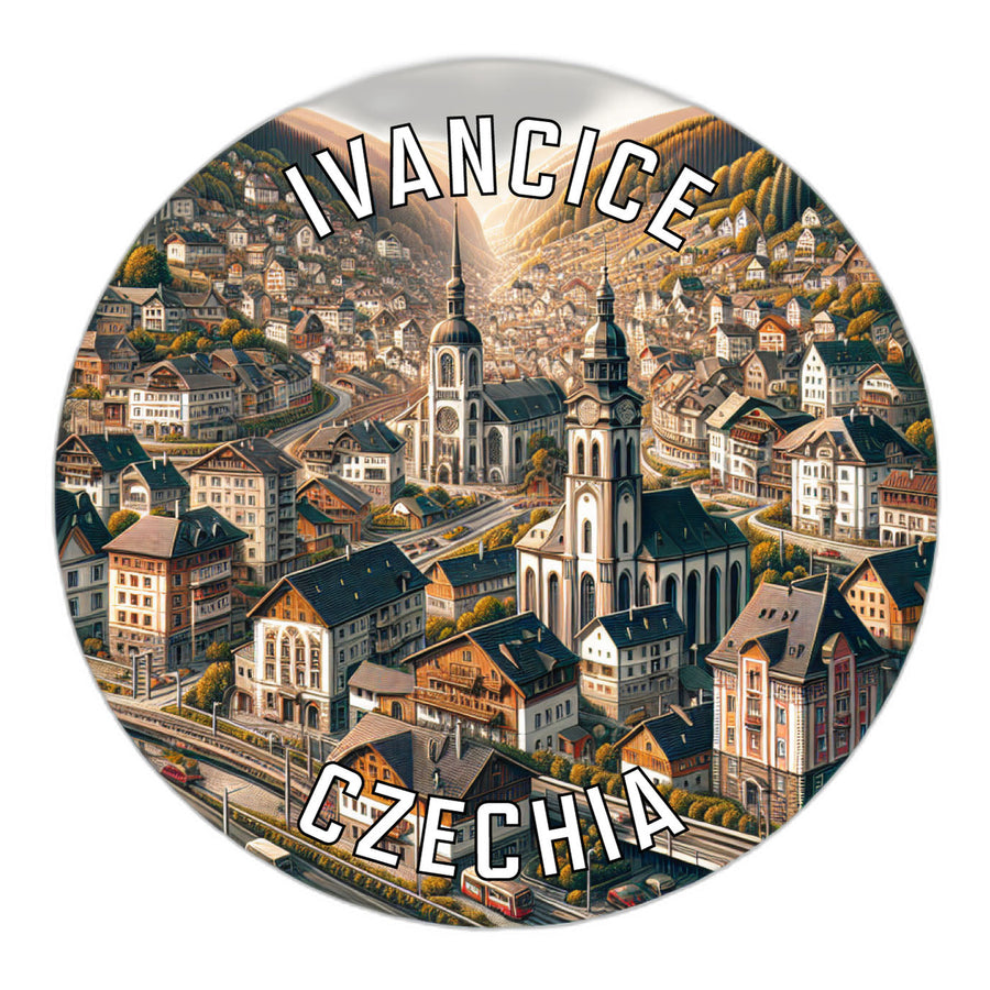 Ivancice Czechia Souvenir Die Cut Flat Magnet Image 1