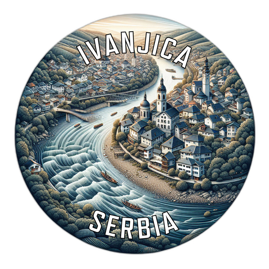 Ivanjica Serbia Souvenir Die Cut Flat Magnet Image 1