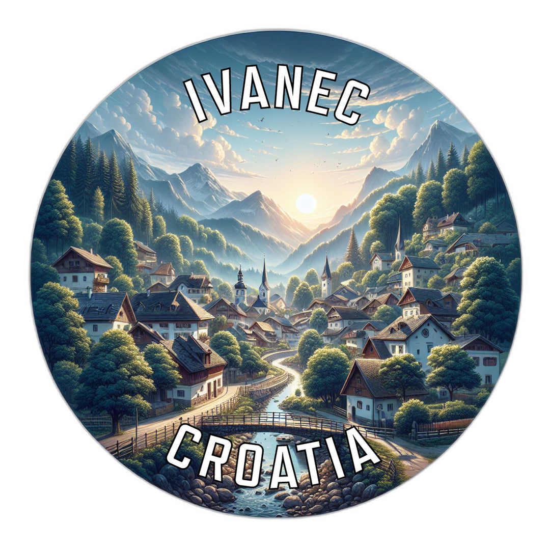 Ivanec Croatia Souvenir Die Cut Flat Magnet Image 1