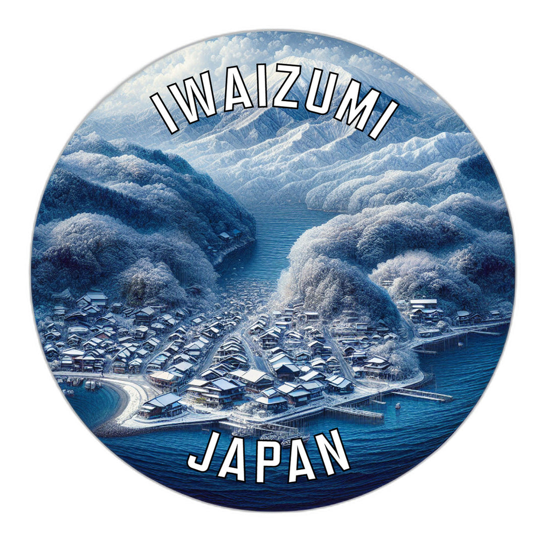 Iwaizumi Japan Souvenir Die Cut Flat Magnet Image 1