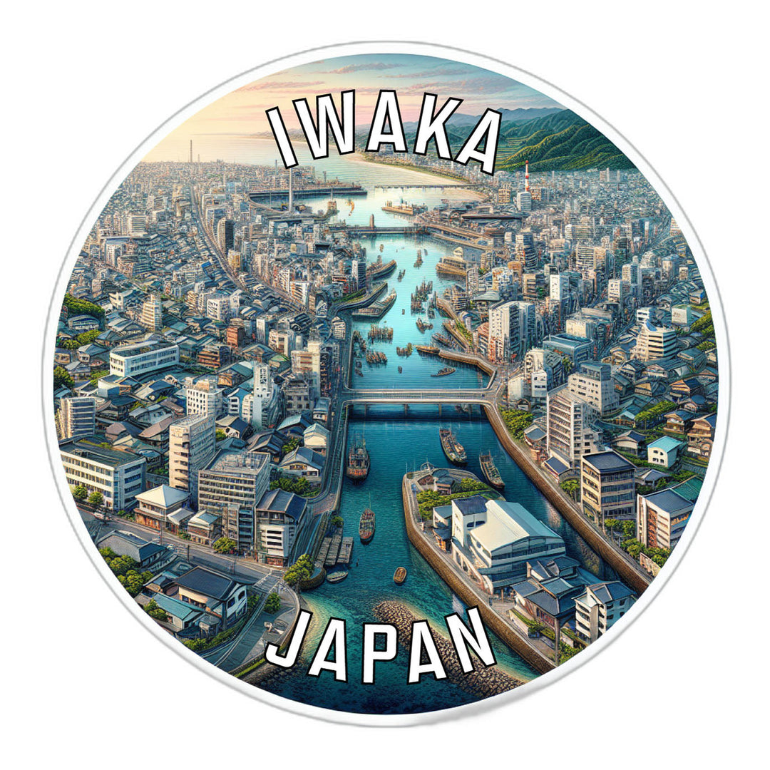 Iwaka Japan Souvenir Die Cut Flat Magnet Image 1