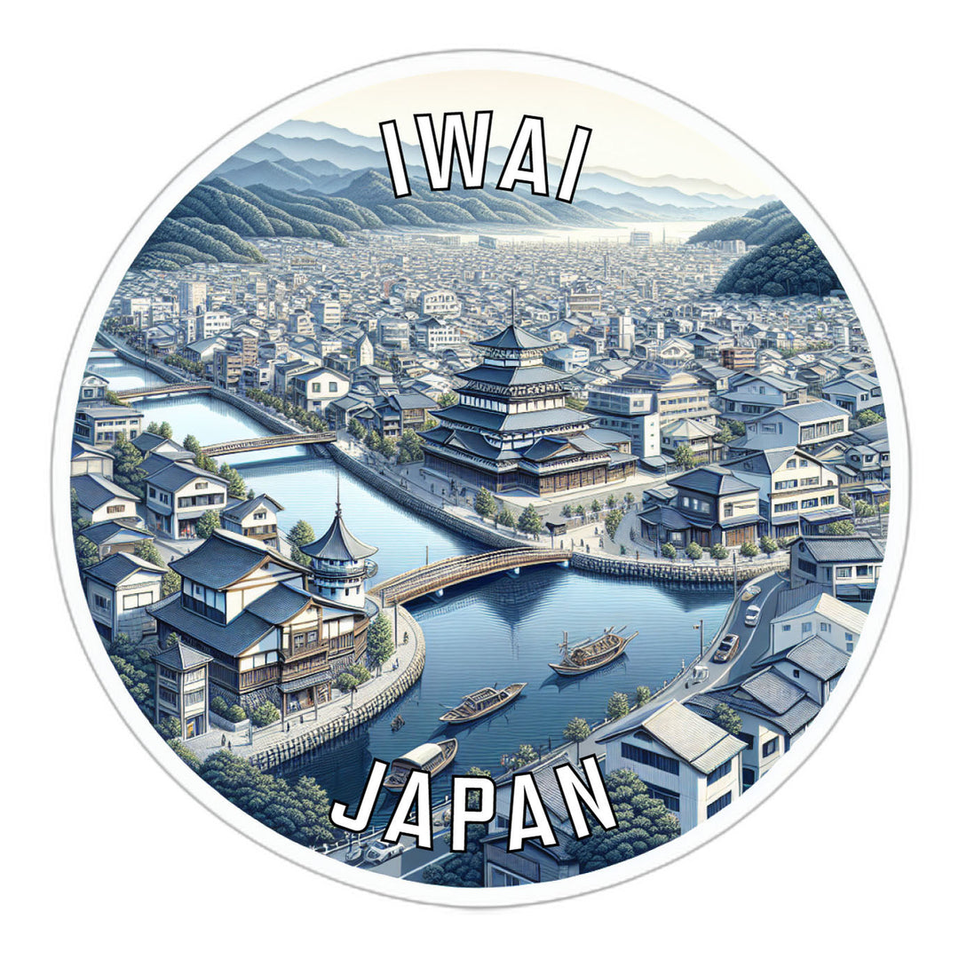 Iwai Japan Souvenir Die Cut Flat Magnet Image 1