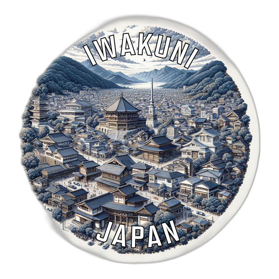 Iwakuni Japan Souvenir Die Cut Flat Magnet Image 1