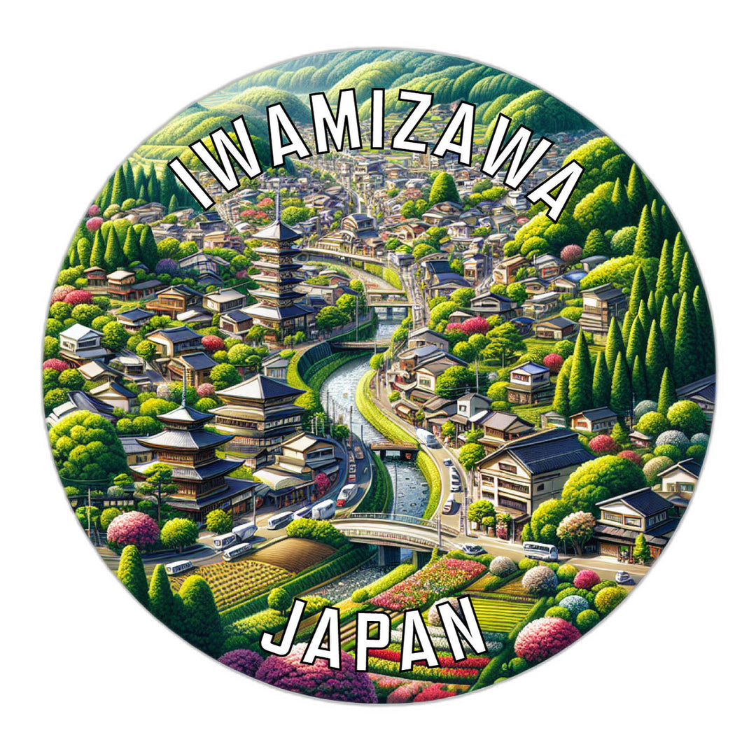 Iwamizawa Japan Souvenir Die Cut Flat Magnet Image 1