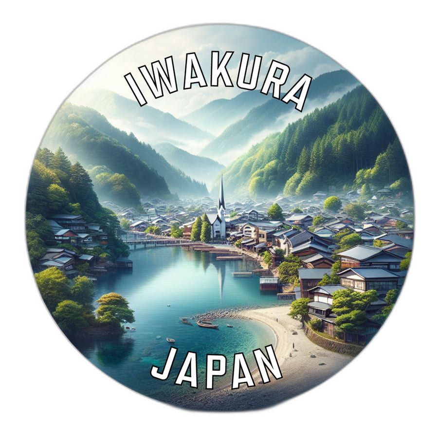 Iwakura Japan Souvenir Die Cut Flat Magnet Image 1