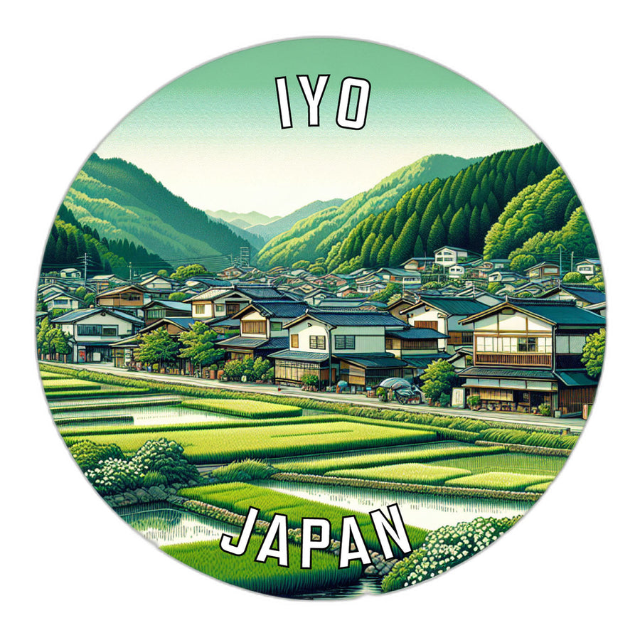 Iyo Japan Souvenir Die Cut Flat Magnet Image 1