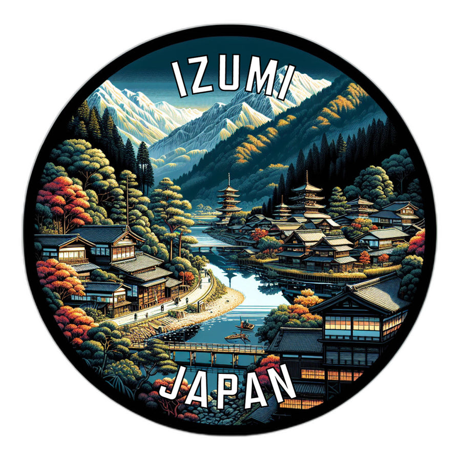 Izumi Japan Souvenir Die Cut Flat Magnet Image 1