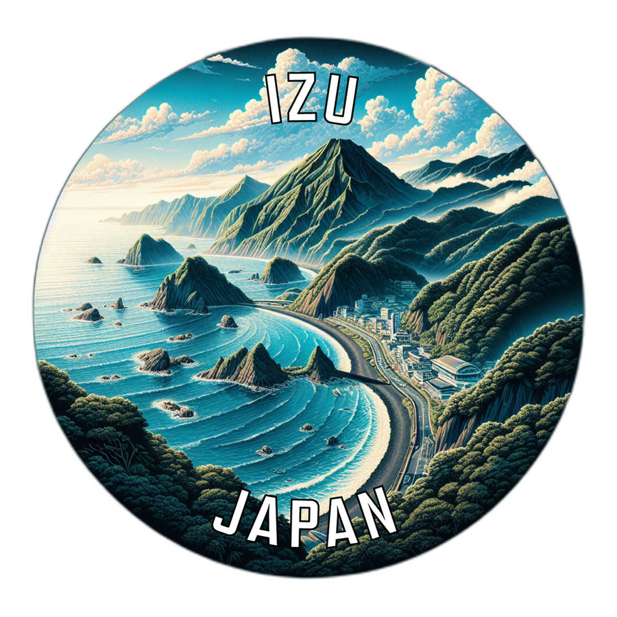 Izu Japan Souvenir Die Cut Flat Magnet Image 1