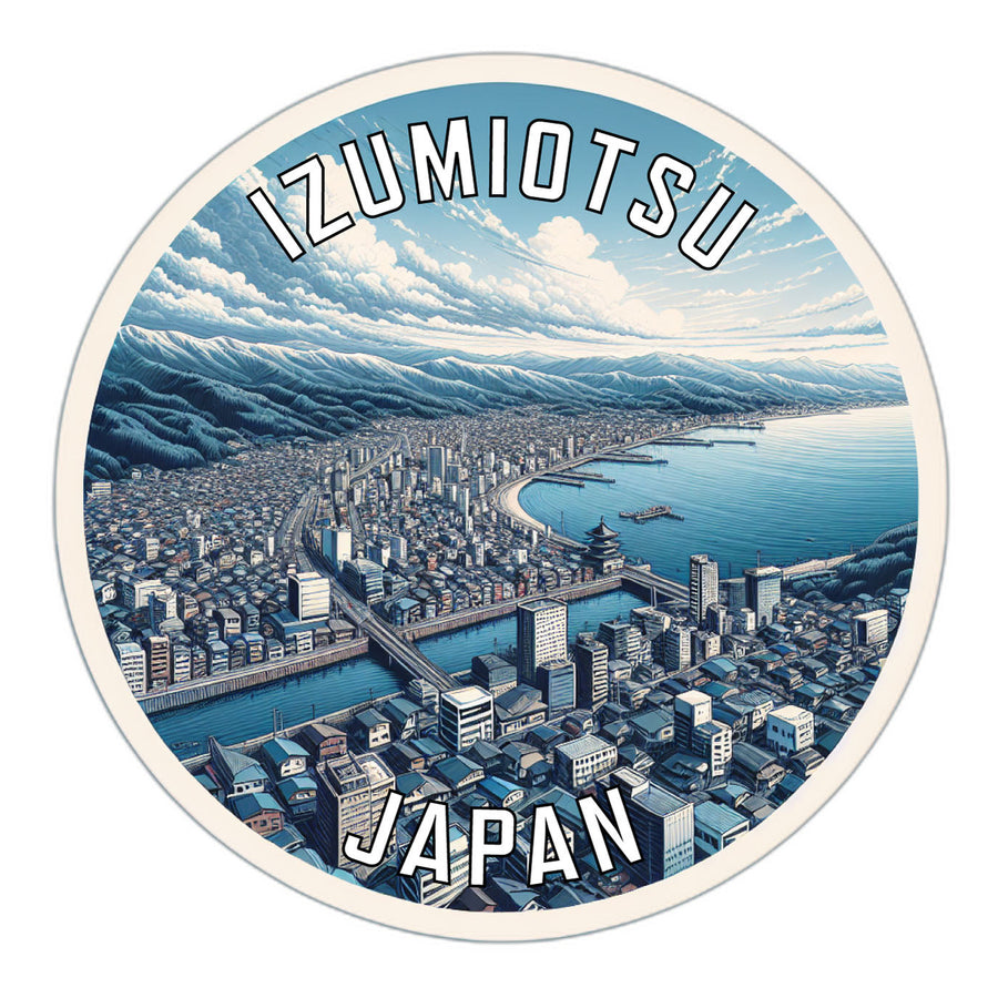 Izumiotsu Japan Souvenir Die Cut Flat Magnet Image 1