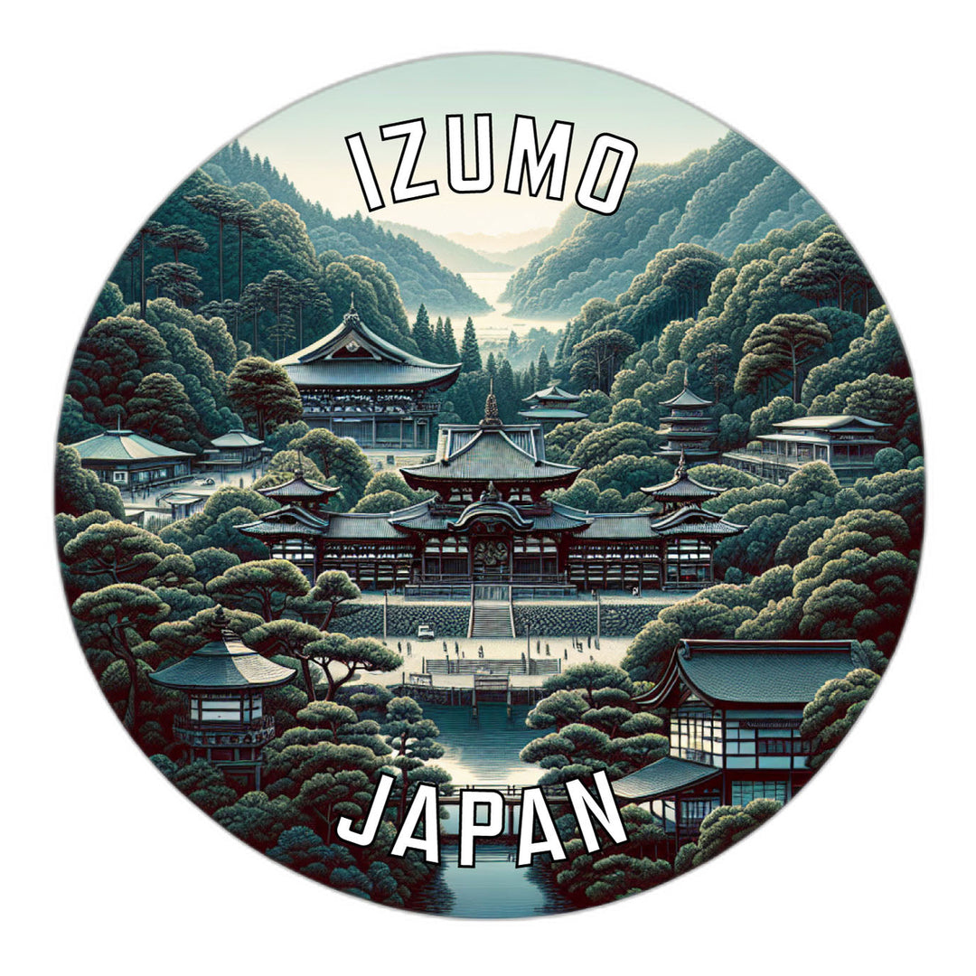 Izumo Japan Souvenir Die Cut Flat Magnet Image 1