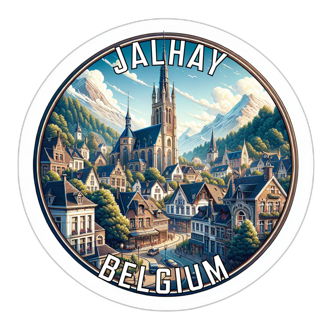 Jalhay Belgium Souvenir Die Cut Flat Magnet Image 1