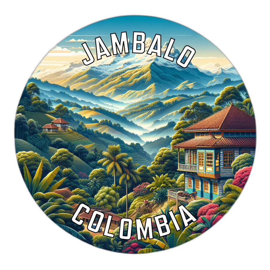 Jambalo Colombia Souvenir Die Cut Flat Magnet Image 1