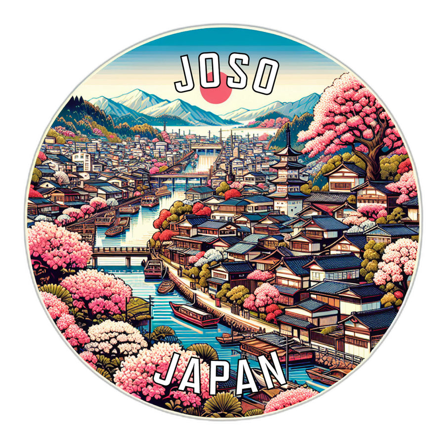 Joso Japan Souvenir Die Cut Flat Magnet Image 1