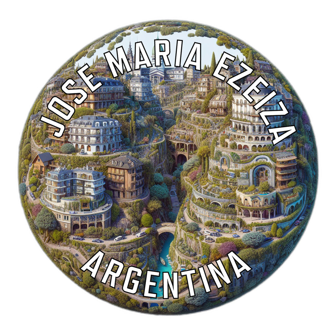 Jose Maria Ezeiza Argentina Souvenir Die Cut Flat Magnet Image 1