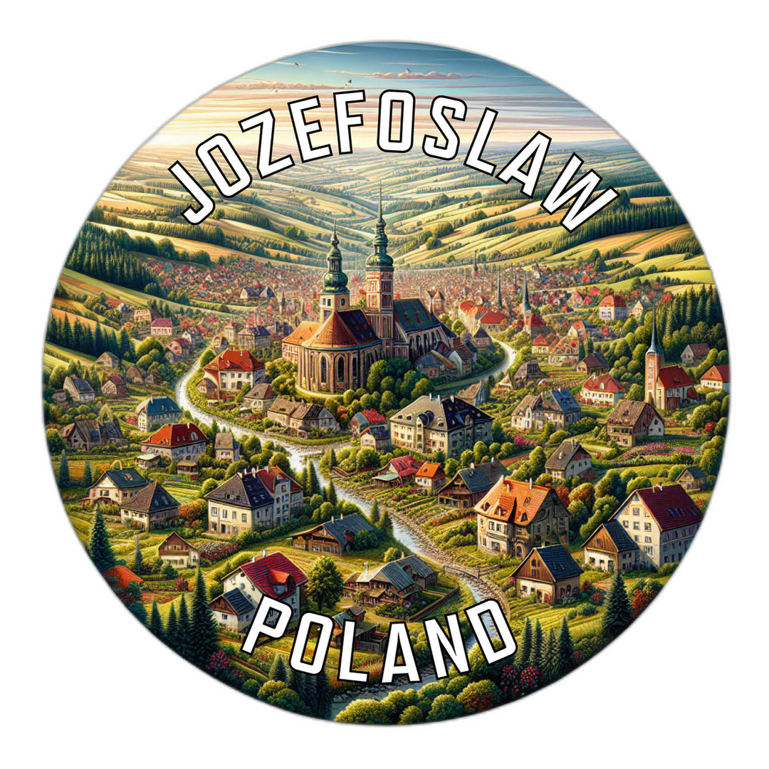 Jozefoslaw Poland Souvenir Die Cut Flat Magnet Image 1