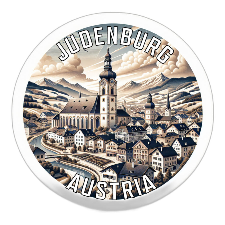 Judenburg Austria Souvenir Die Cut Flat Magnet Image 1