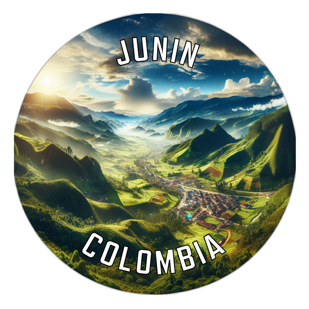 Junin Colombia Souvenir Die Cut Flat Magnet Image 1