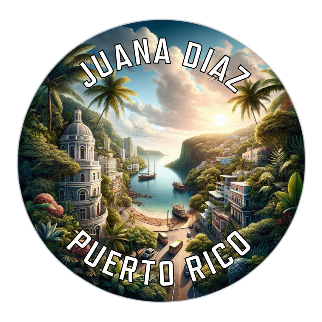 Juana Diaz Puerto Rico Souvenir Die Cut Flat Magnet Image 1