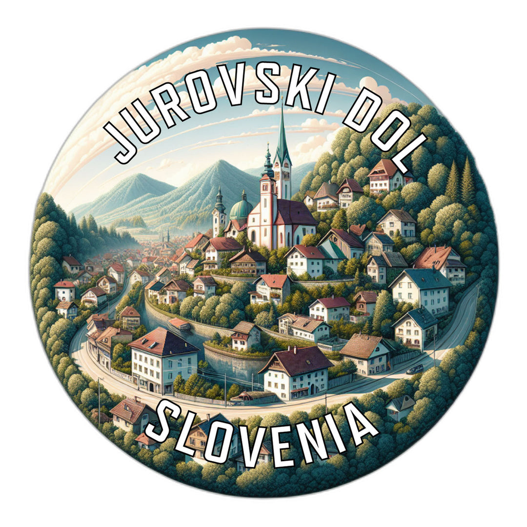 Jurovski Dol Slovenia Souvenir Die Cut Flat Magnet Image 1