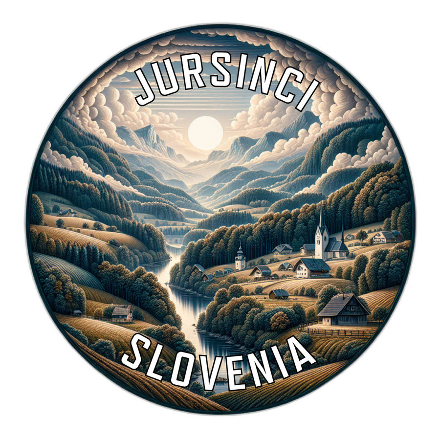 Jursinci Slovenia Souvenir Die Cut Flat Magnet Image 1