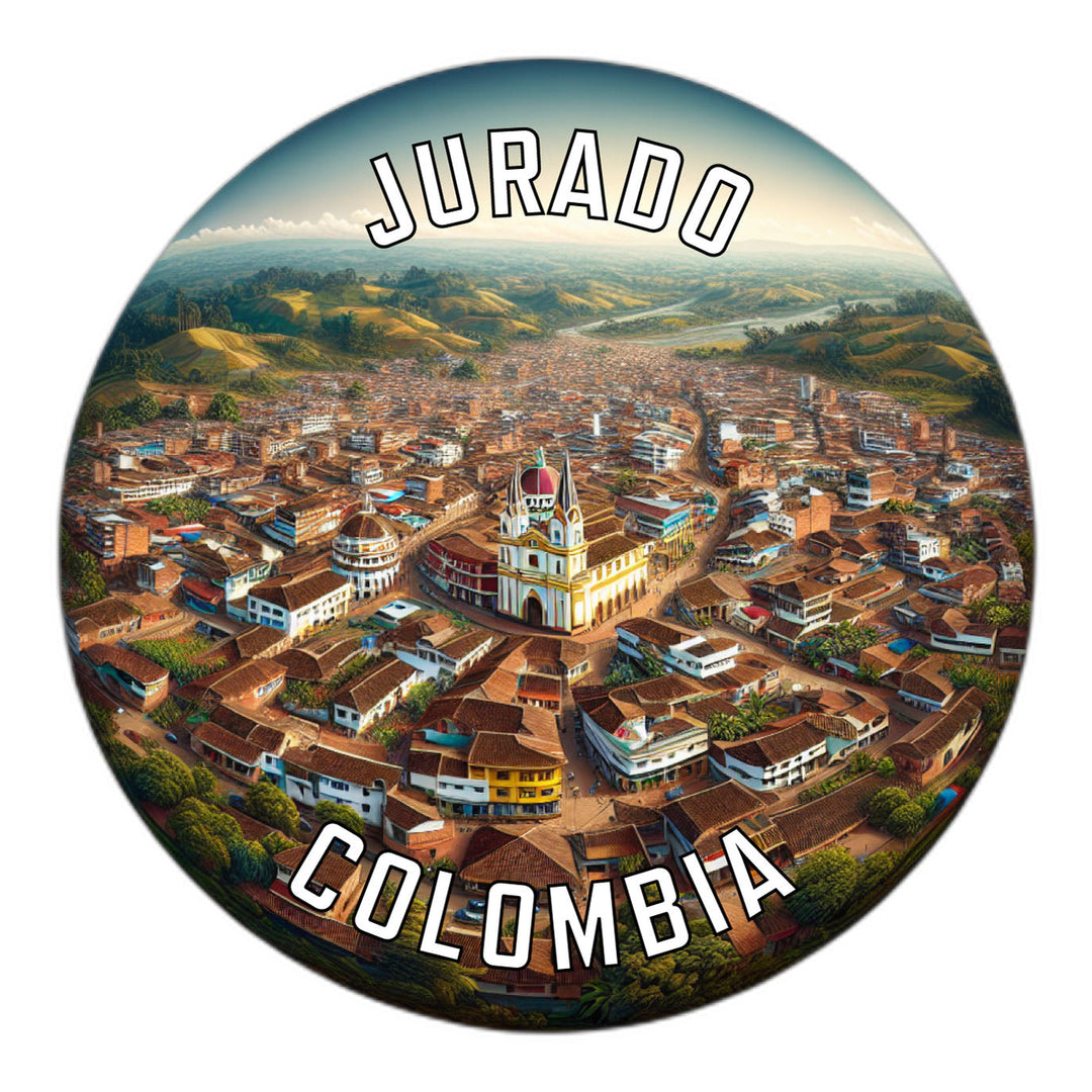 Jurado Colombia Souvenir Die Cut Flat Magnet Image 1