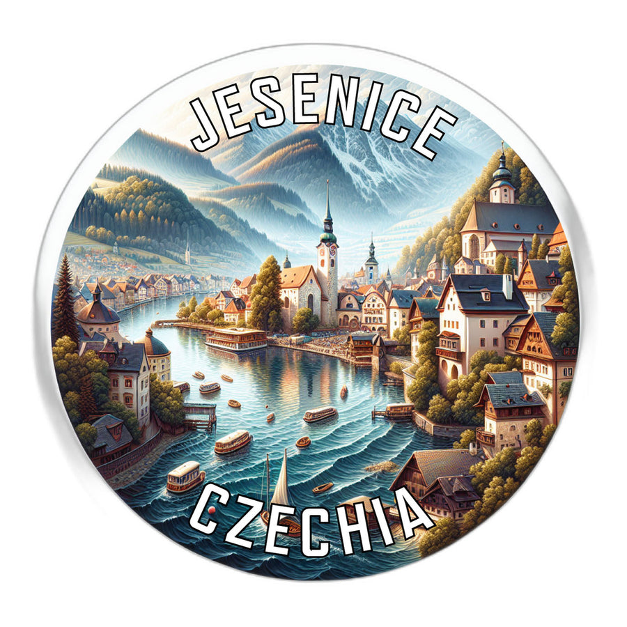 Jesenice Czechia Souvenir Die Cut Flat Magnet Image 1