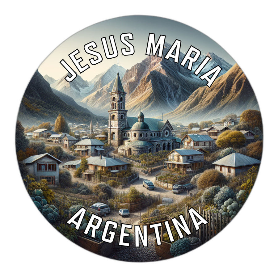 Jesus Maria Argentina Souvenir Die Cut Flat Magnet Image 1