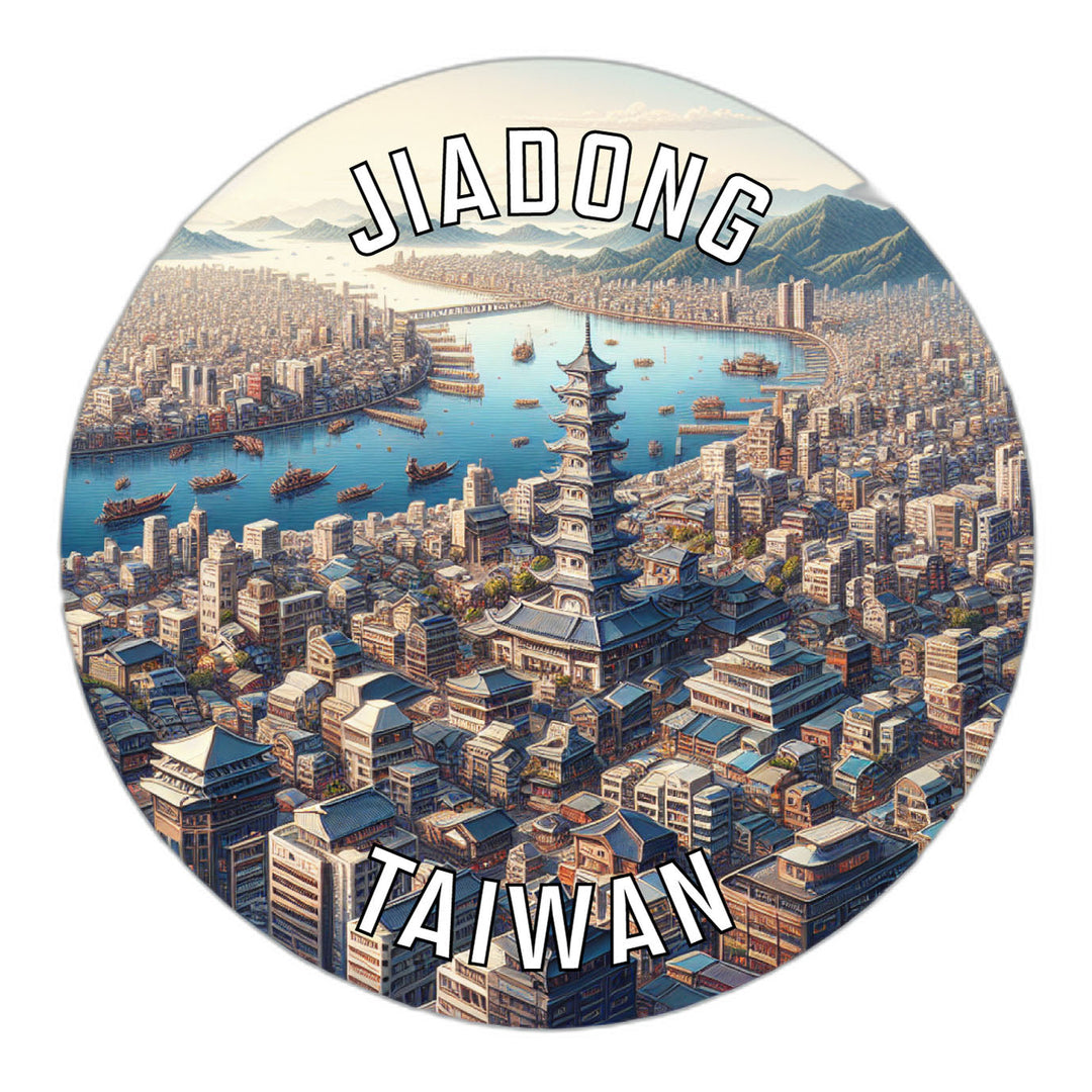 Jiadong Taiwan Souvenir Die Cut Flat Magnet Image 1