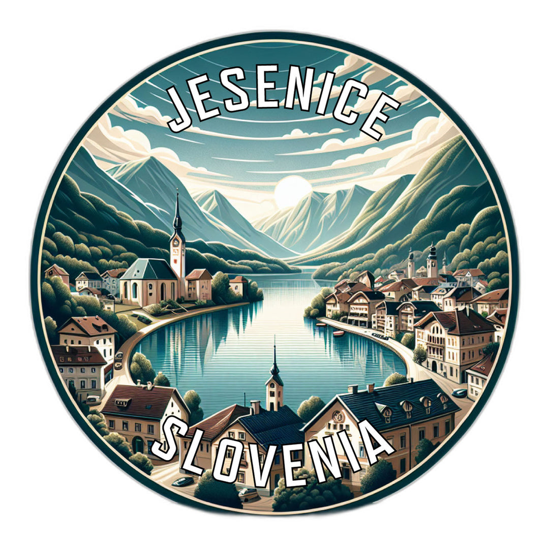 Jesenice Slovenia Souvenir Die Cut Flat Magnet Image 1