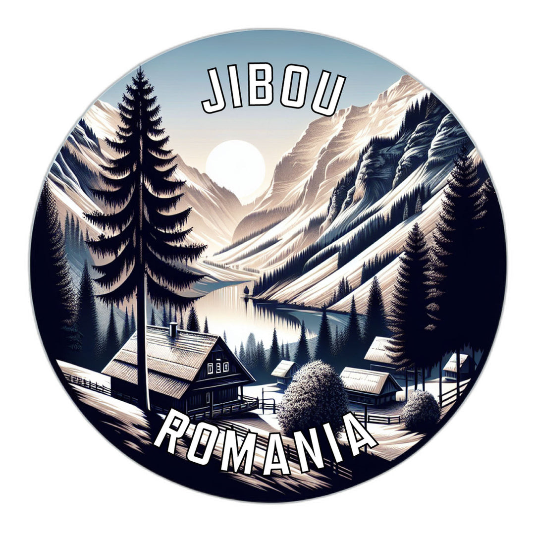 Jibou Romania Souvenir Die Cut Flat Magnet Image 1