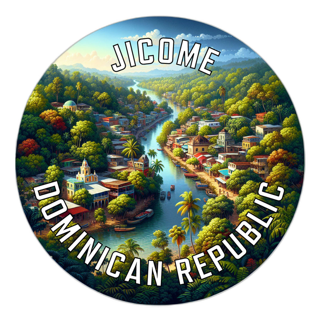 Jicome Dominican Republic Souvenir Die Cut Flat Magnet Image 1