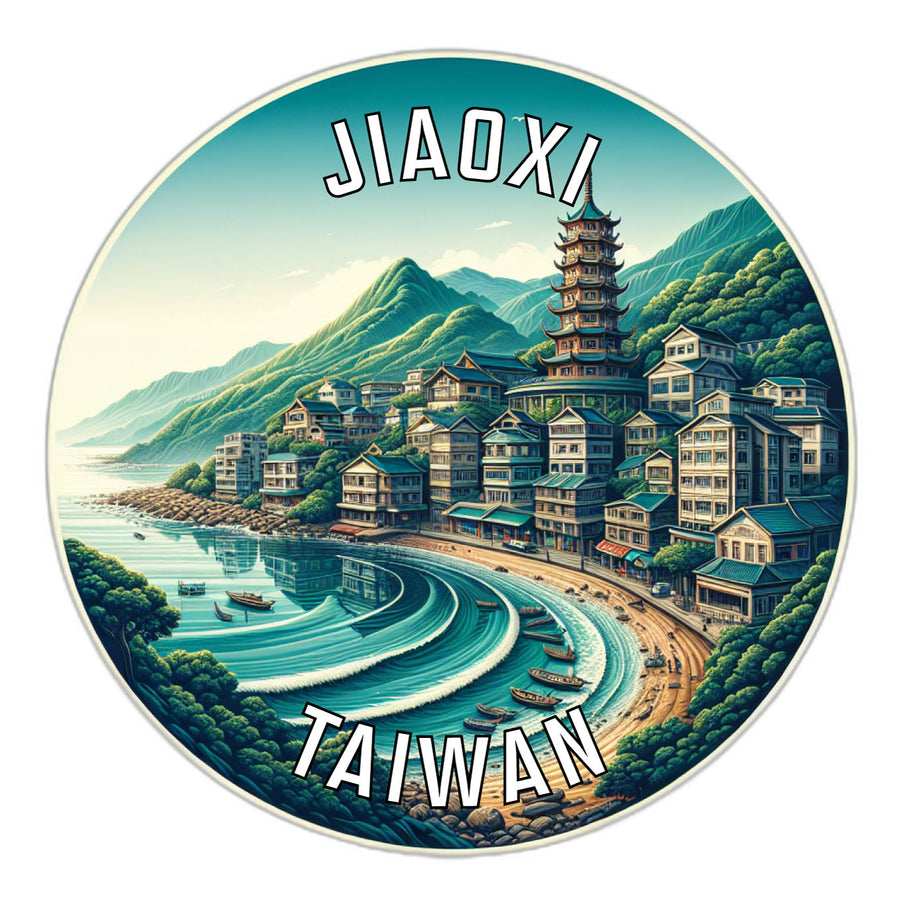 Jiaoxi Taiwan Souvenir Die Cut Flat Magnet Image 1