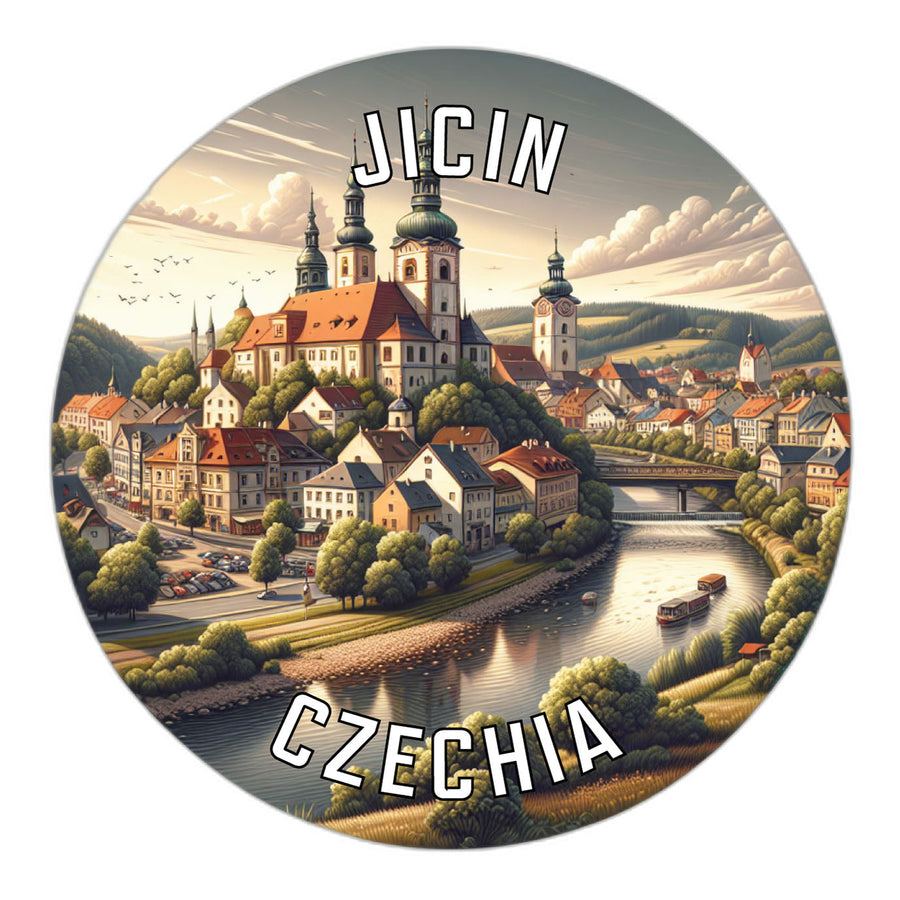 Jicin Czechia Souvenir Die Cut Flat Magnet Image 1