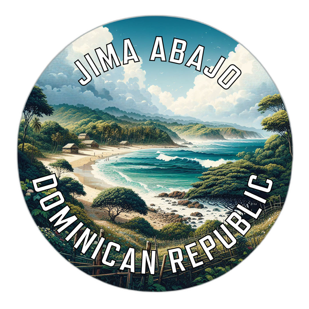 Jima Abajo Dominican Republic Souvenir Die Cut Flat Magnet Image 1