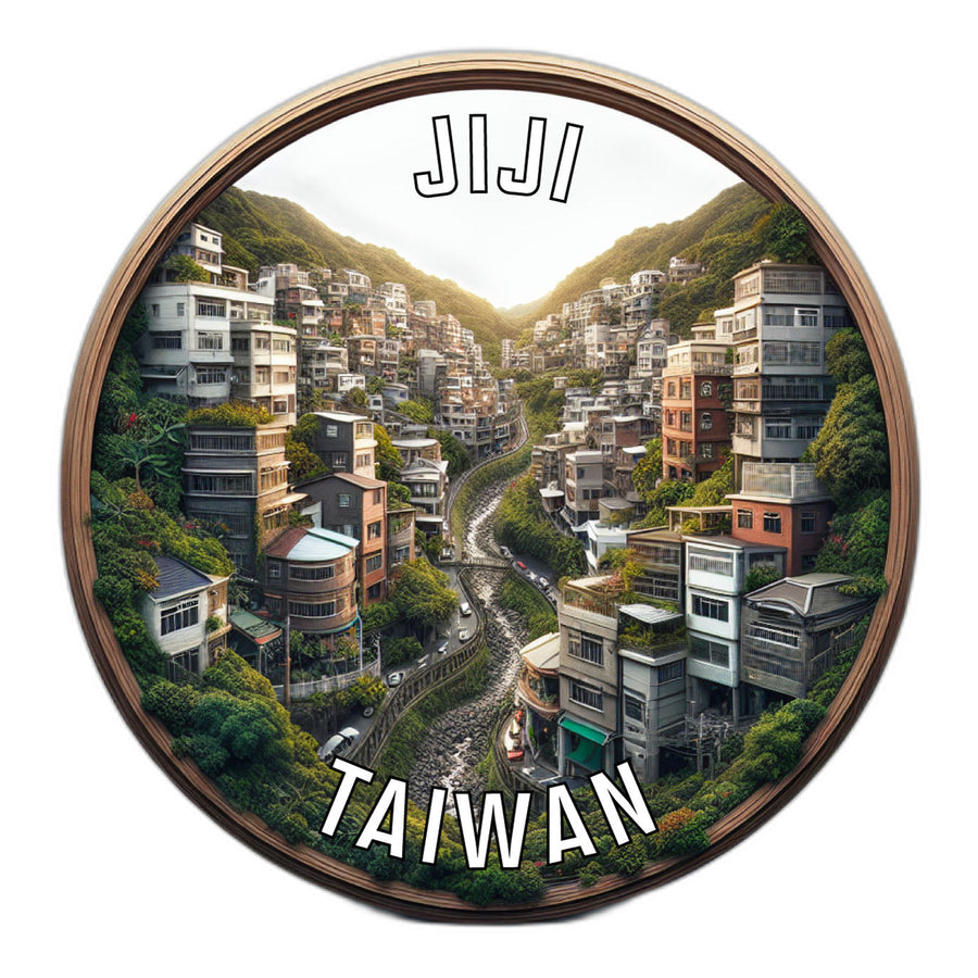 Jiji Taiwan Souvenir Die Cut Flat Magnet Image 1