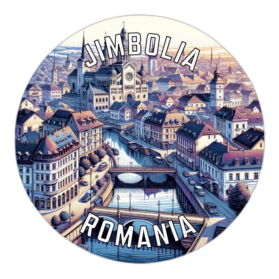 Jimbolia Romania Souvenir Die Cut Flat Magnet Image 1